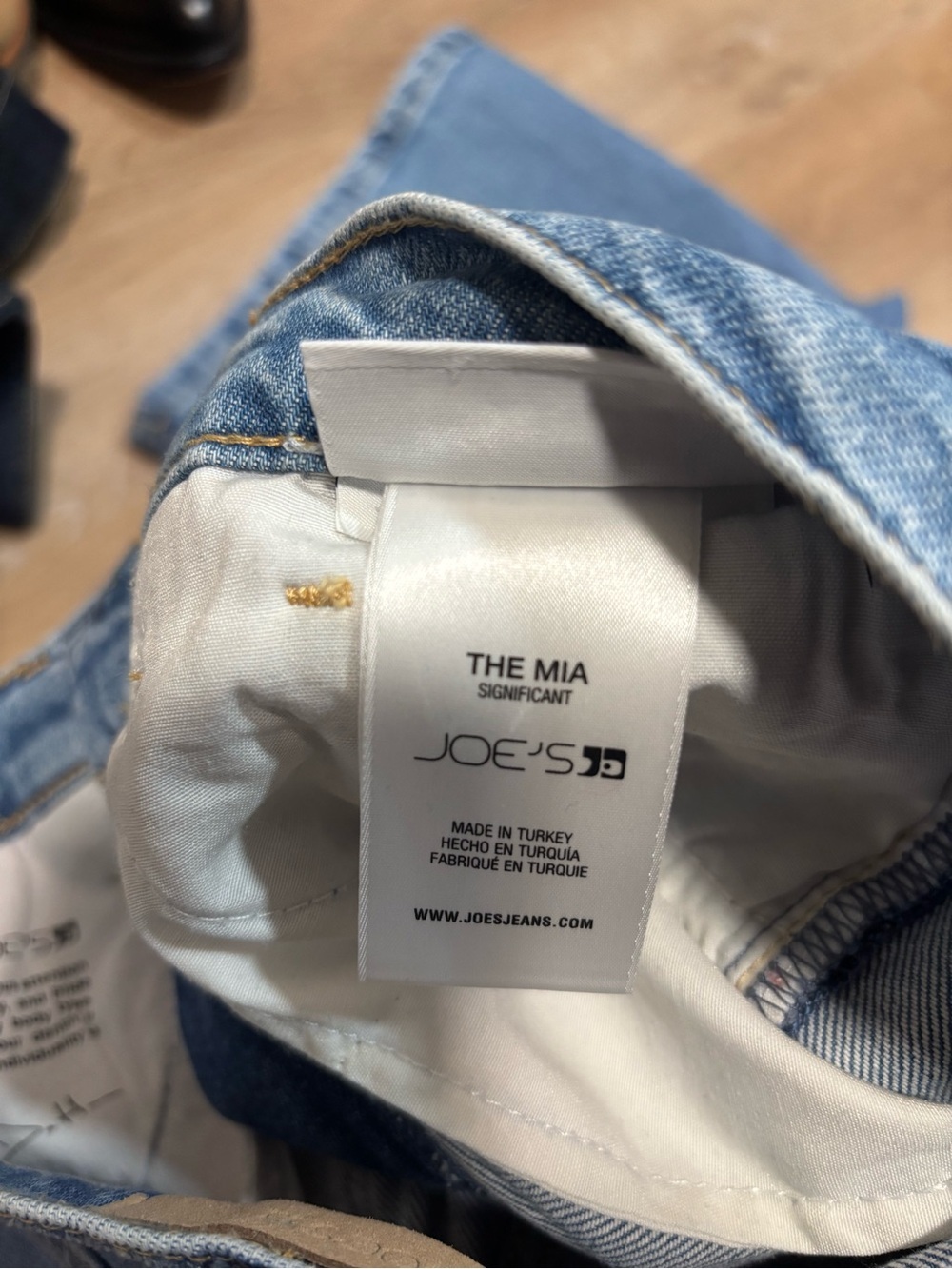 Joe's Jeans The Mia High Rise Wide Leg Ankle Jeans Blue Raw Hem | Size 28 - Picture 5 of 6